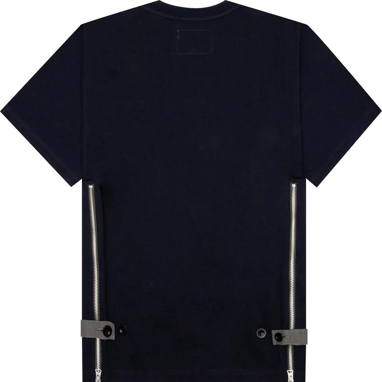 Sacai Jersey T Shirt Navy