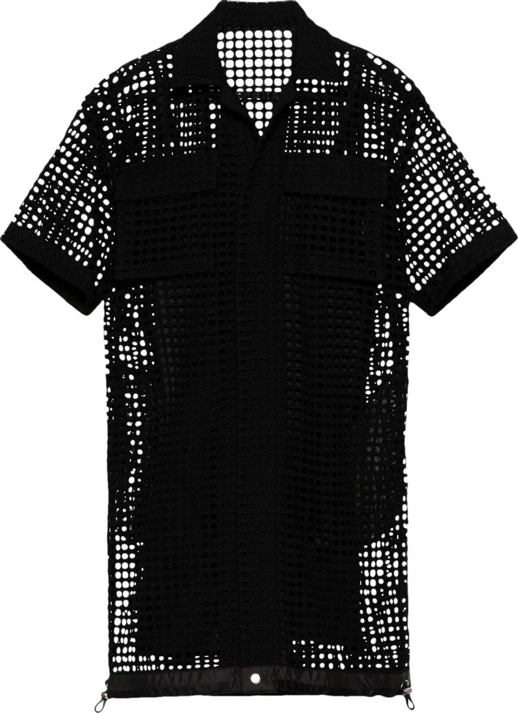 Sacai Emb Lace Dress Black