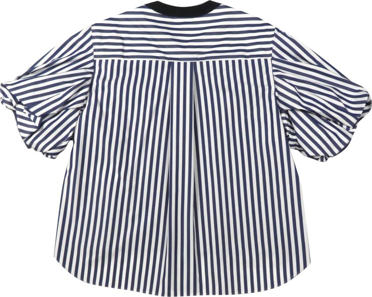 Sacai Jersey T Shirt Navy Stripe