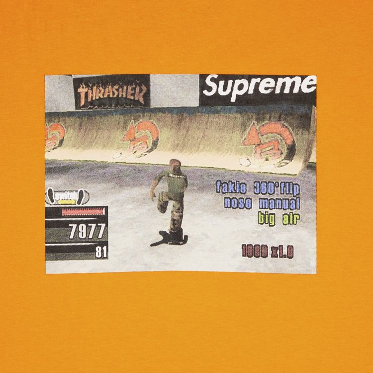 Supreme x Thrasher Game Tee Orange
