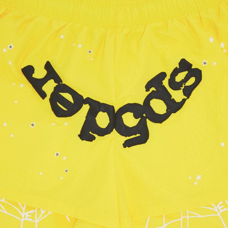 Sp5der OG Web Double Layer Short Yellow