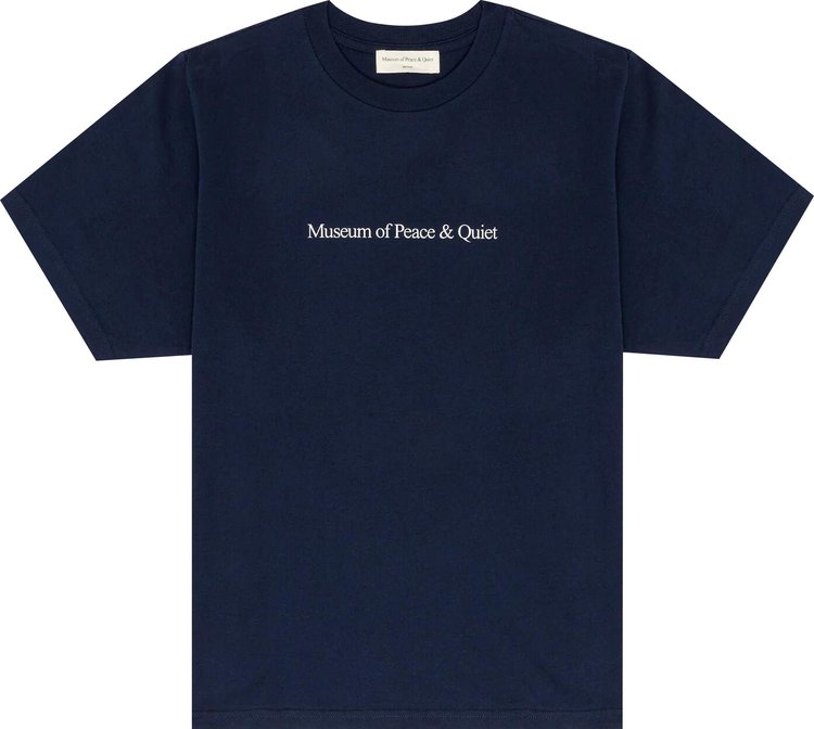 Museum of Peace  Quiet T Shirt Navy