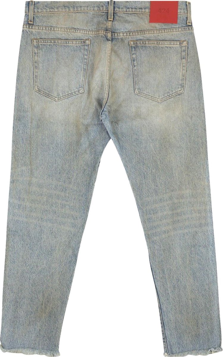 424 Reworked Cupro Denim Jeans Blue