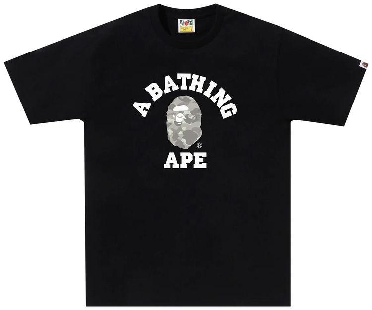 BAPE City Camo College Tee BlackGrey