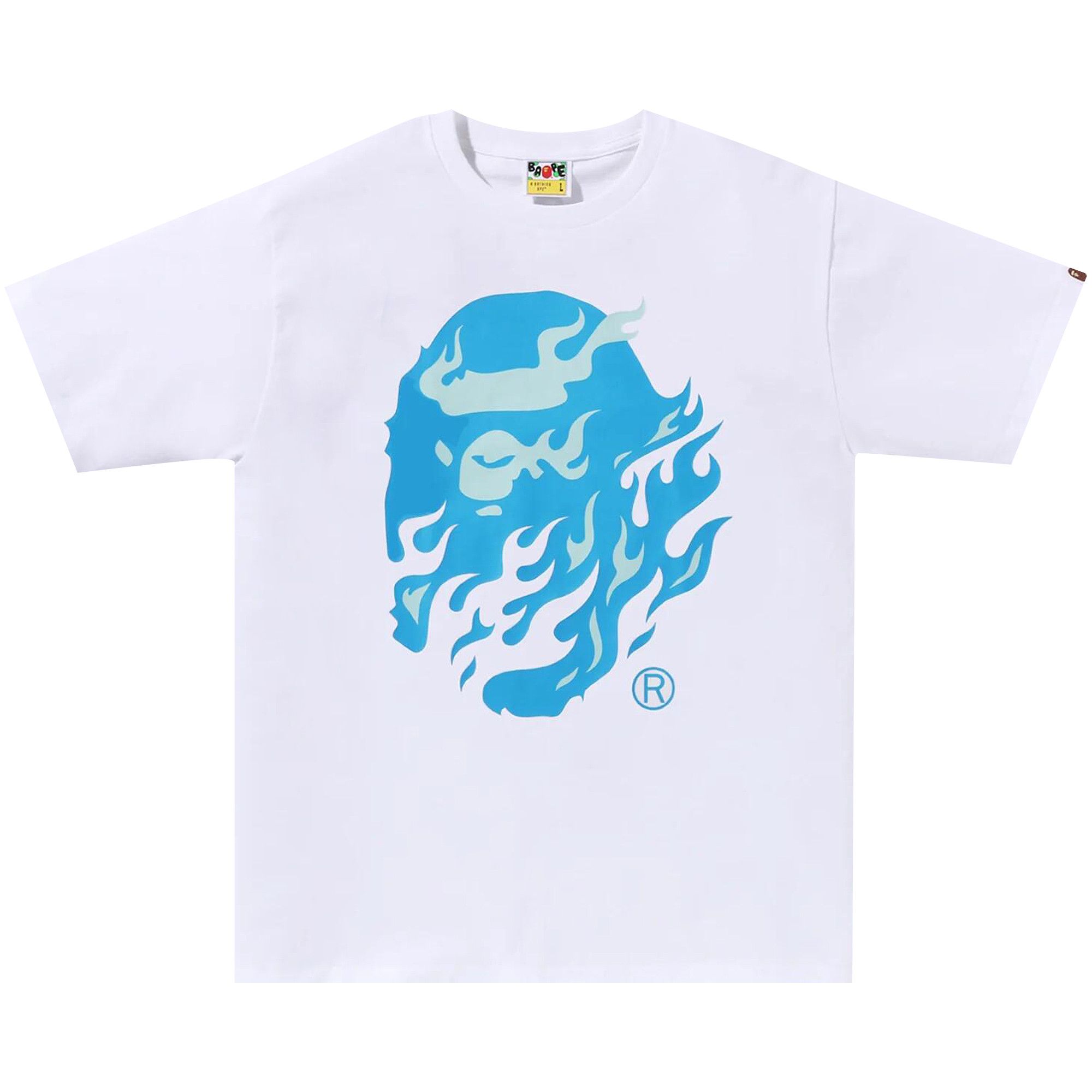 新品タグ付き BAPE FLAME AOP POLO blue Lサイズ $_57.JPG?set_id=8800005007