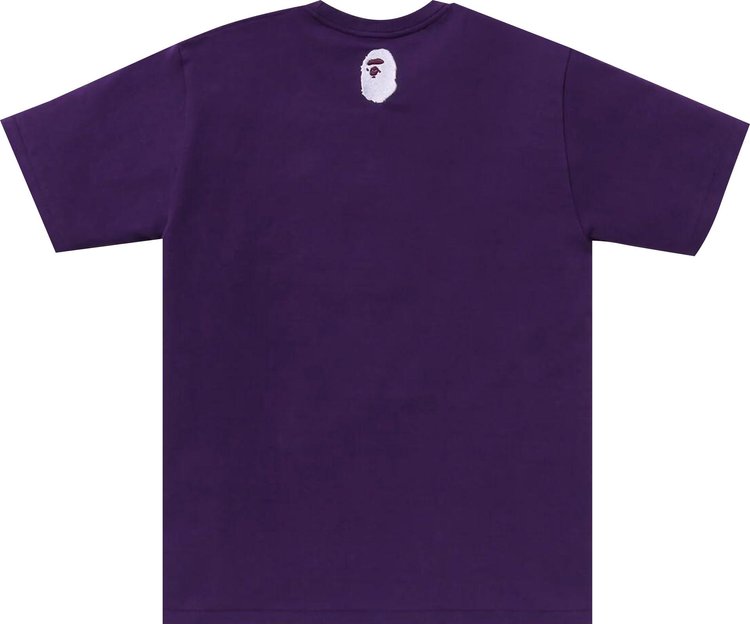 BAPE A Bathing Ape Logo Tee Purple