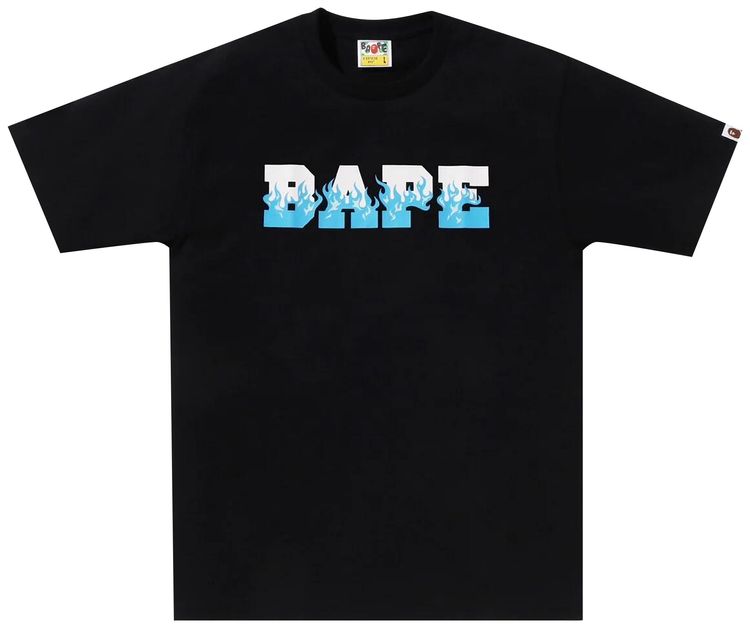 BAPE Flame Bape Logo Tee BlackBlue