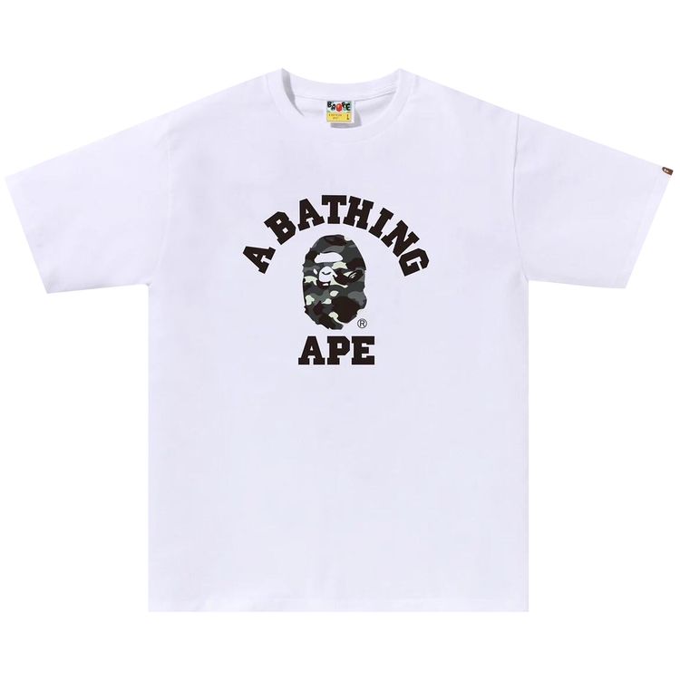 BAPE City Camo College Tee WhiteBlack