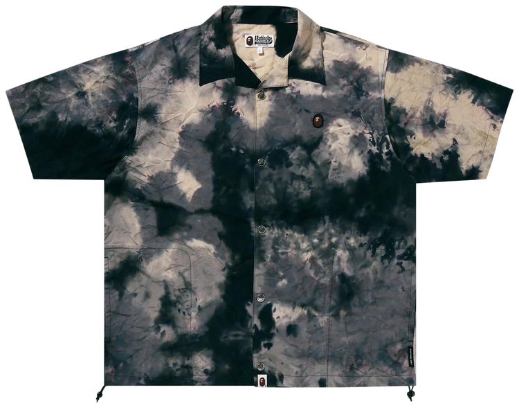 BAPE Chusen One Point Open Collar Shirt Black