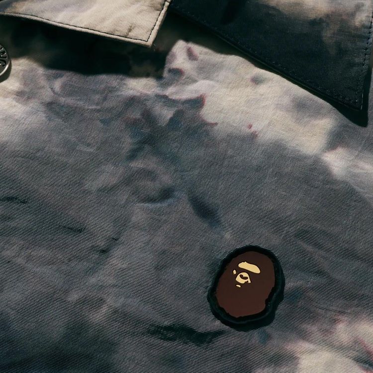 BAPE Chusen One Point Open Collar Shirt Black