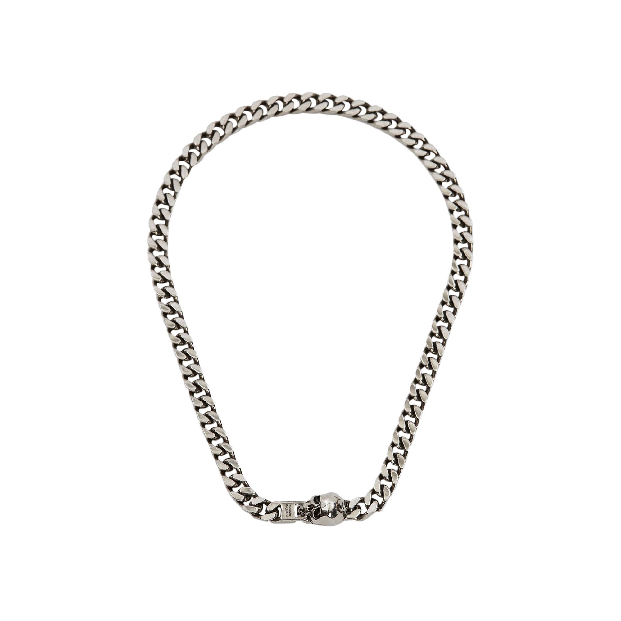 ネックレス・チョーカー alexander mcqueen FACETED STONE NECKLACE (748088_J160Y0446) SILVER Alexander McQueen FACETED STONE NECKLACE (748088