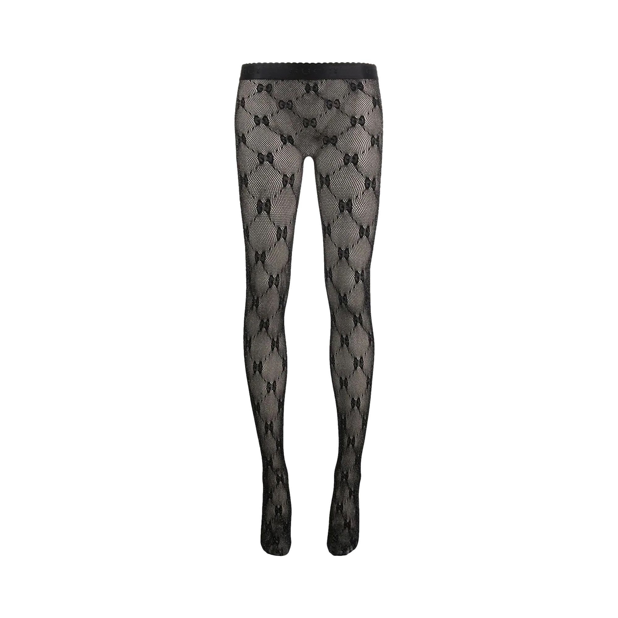 Gucci black interlocking g tights outlet