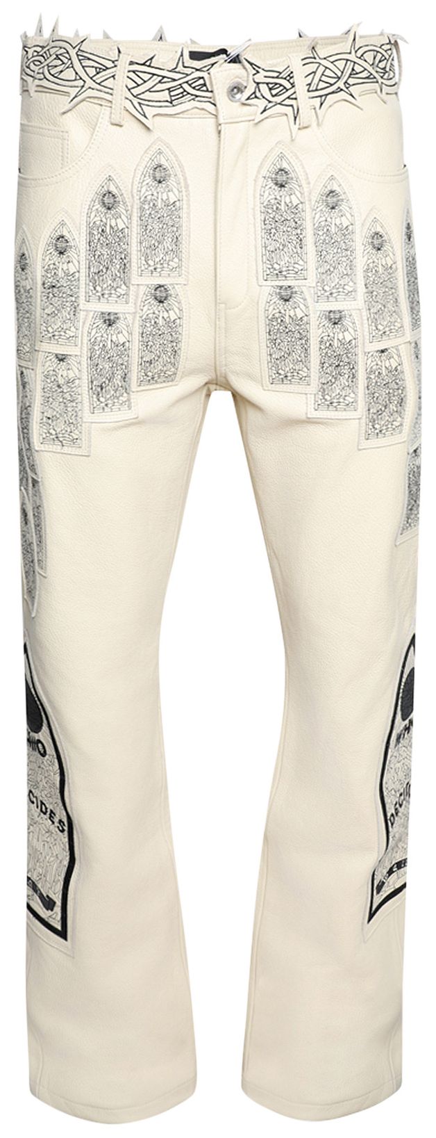 Who Decides War Patched Arch Embroidered Pant Cream