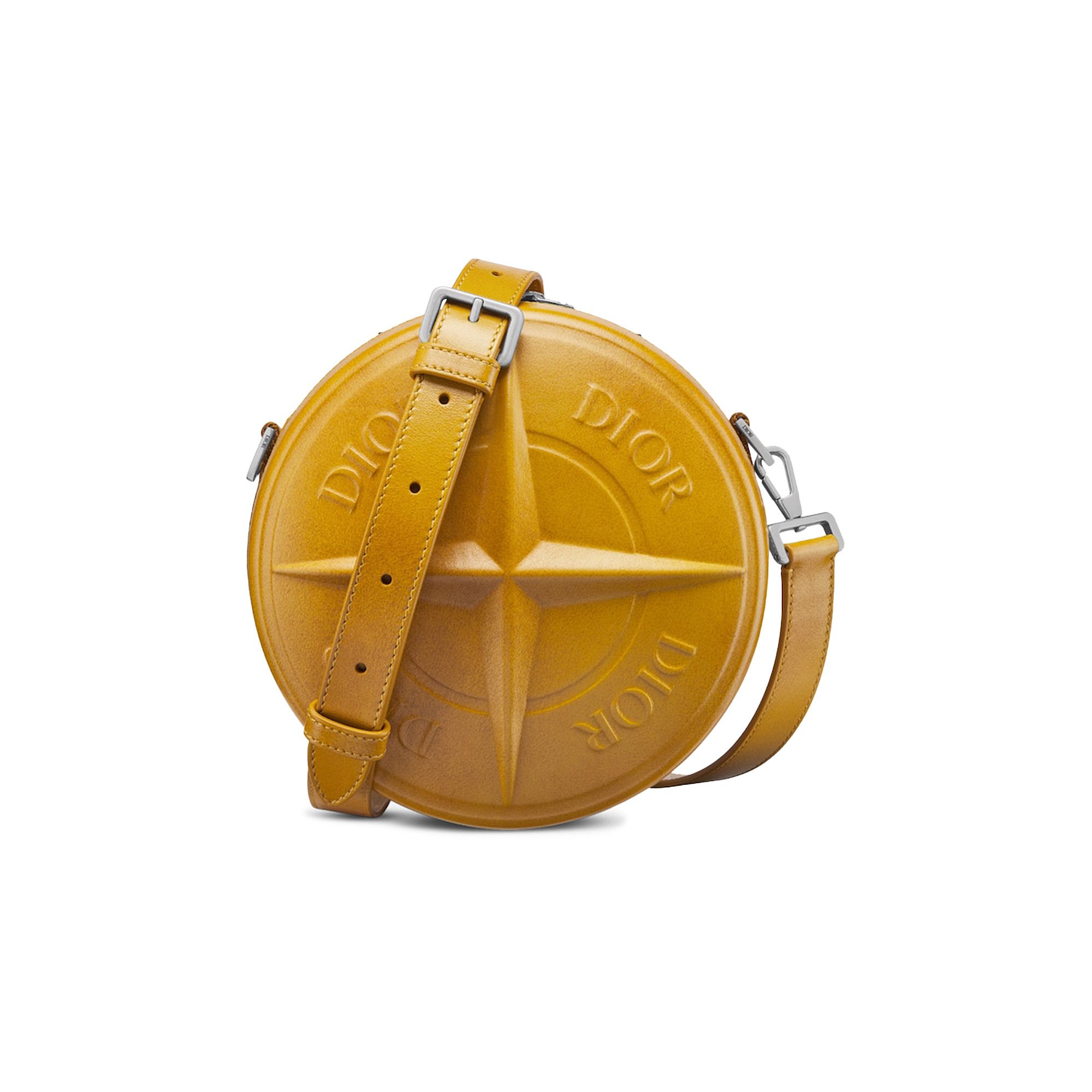 Buy Dior x Stone Island Round Bag 'Yellow' - 1ESPO335WHT H64Q | GOAT