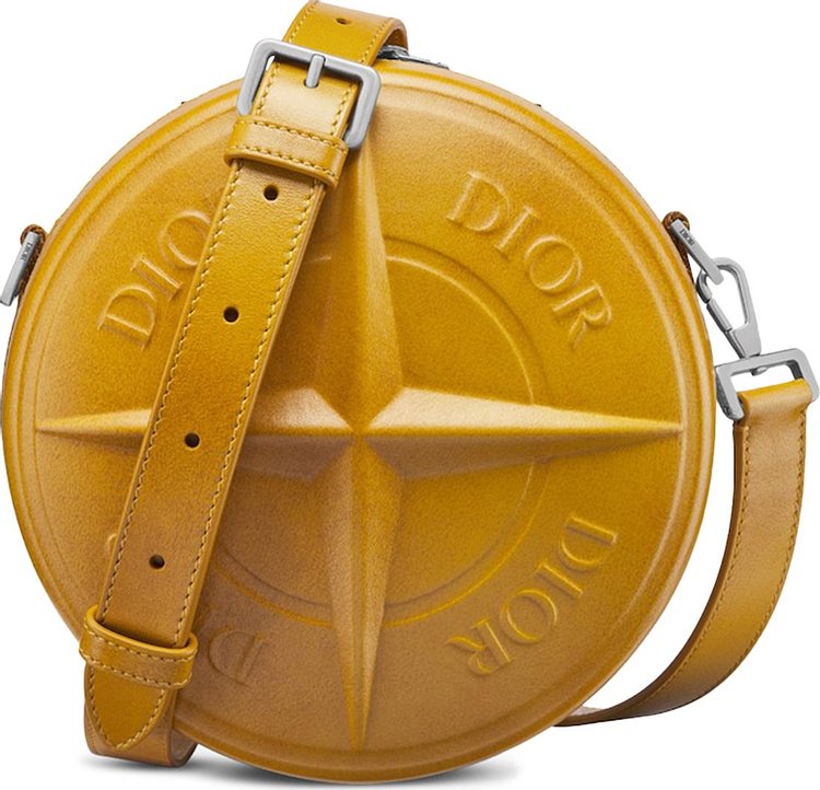 Dior x Stone Island Round Bag Yellow