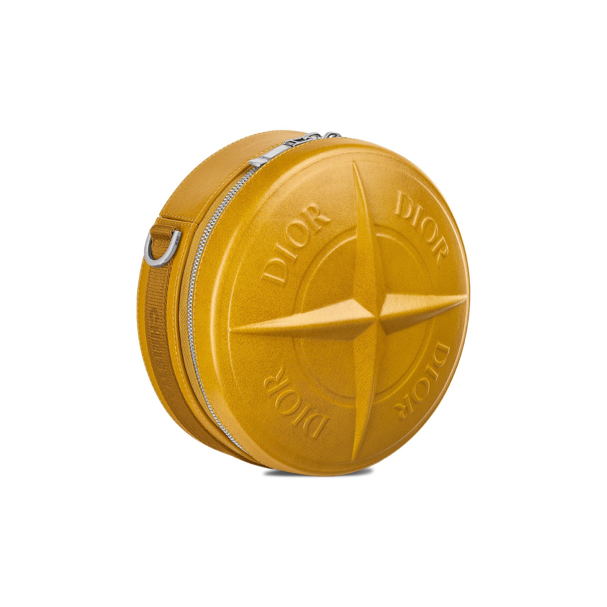 Buy Dior x Stone Island Round Bag 'Yellow' - 1ESPO335WHT H64Q | GOAT