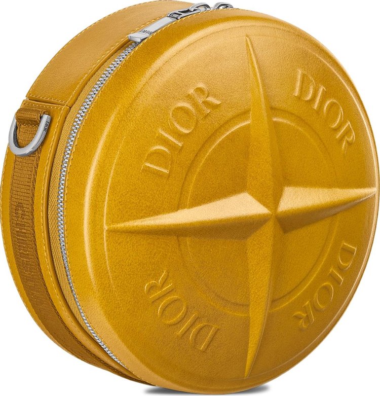 Dior x Stone Island Round Bag Yellow