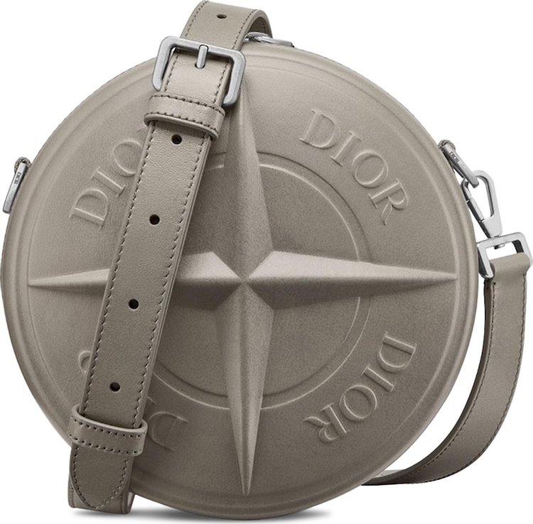 Dior x Stone Island Round Bag Grey