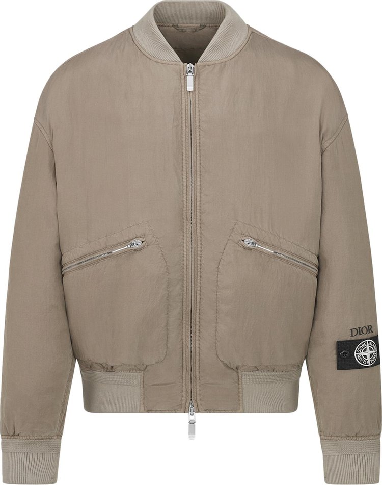 Dior x Stone Island Bomber Jacket Brown