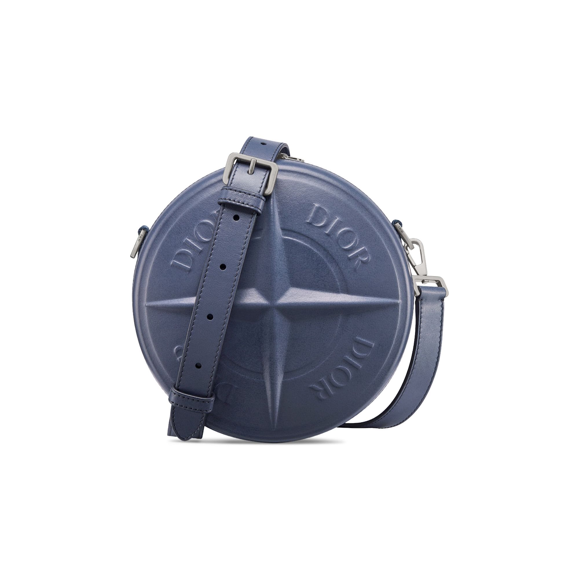 Buy Dior x Stone Island Round Bag 'Blue' - 1ESPO335WHT H888