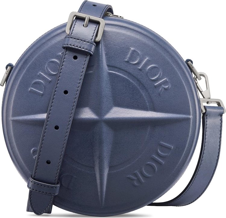 Dior x Stone Island Round Bag Blue