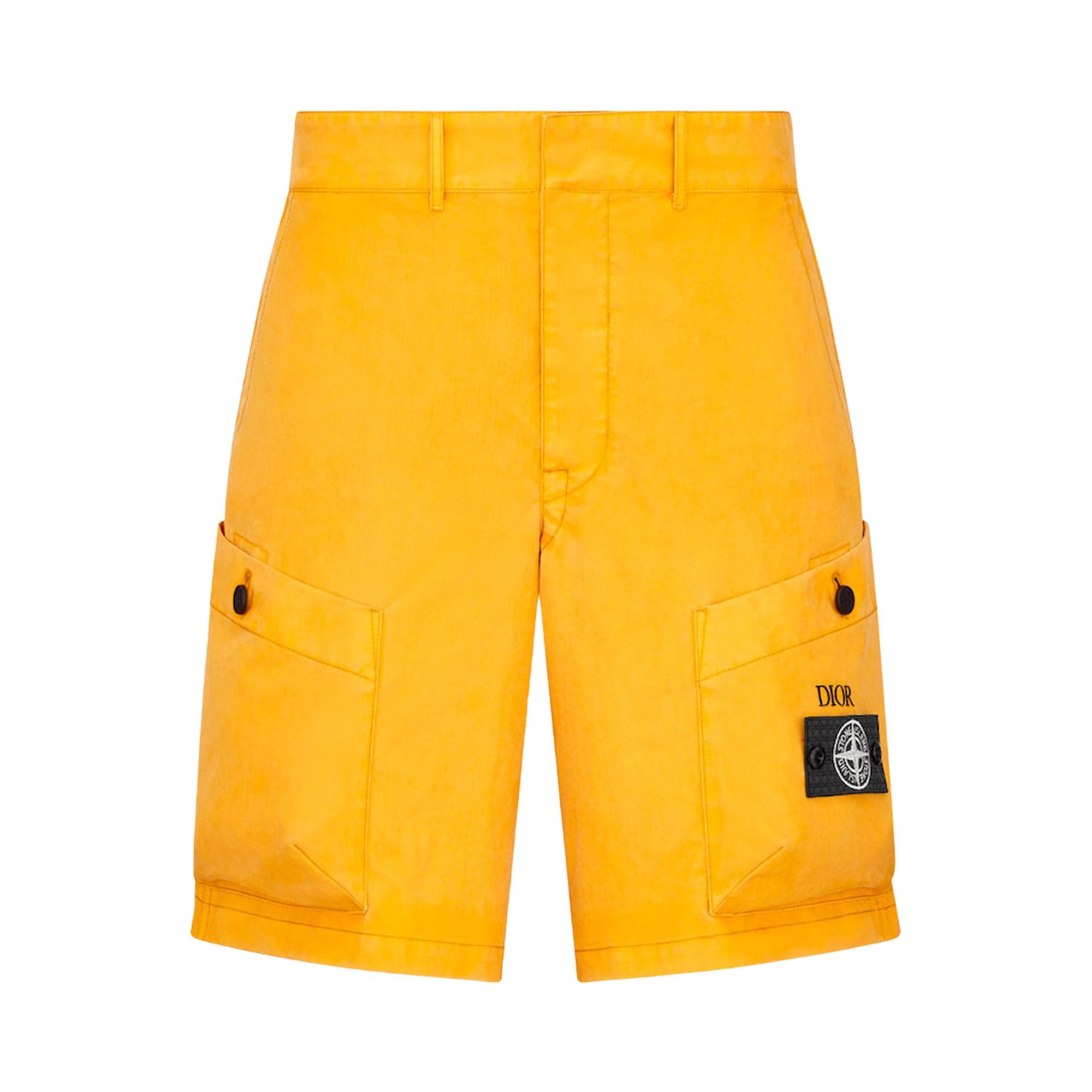 Buy Dior x Stone Island Bermuda Shorts 'Yellow' - 493C172A6144