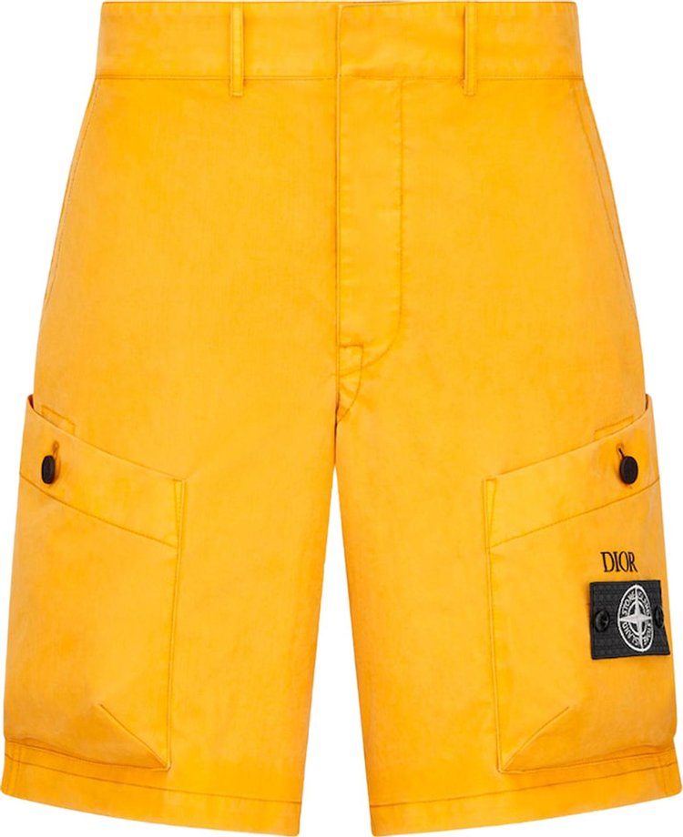 Dior x Stone Island Bermuda Shorts Yellow