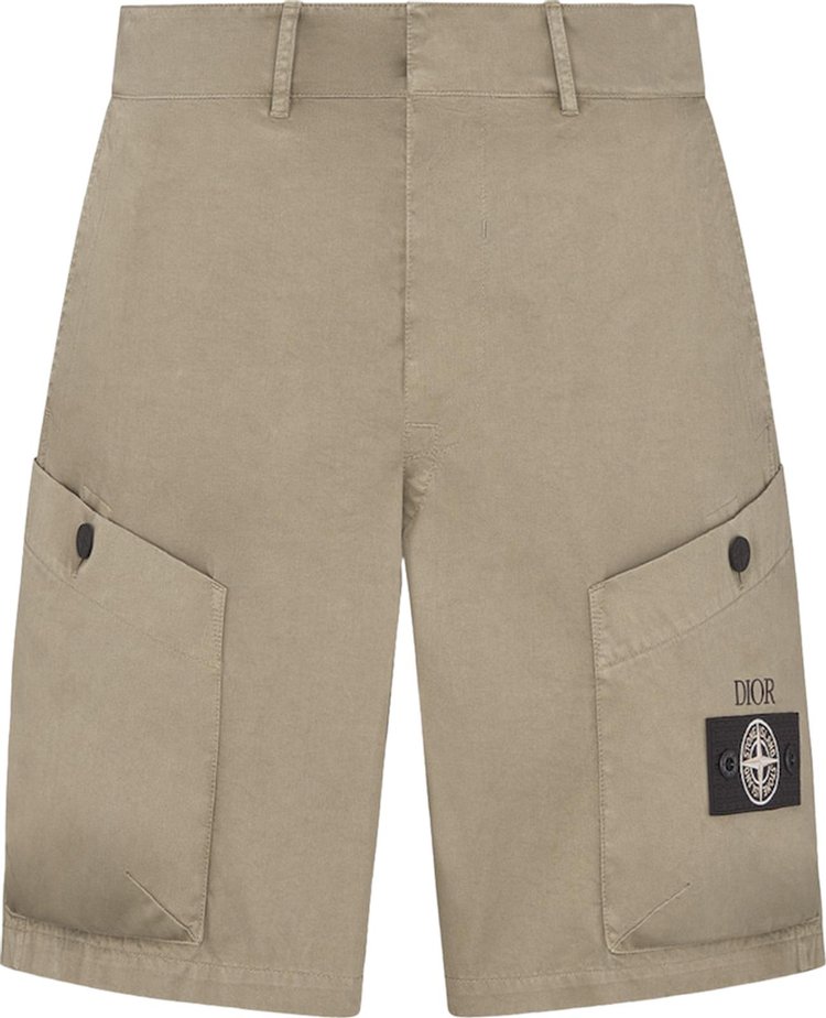 Dior x Stone Island Bermuda Shorts Brown