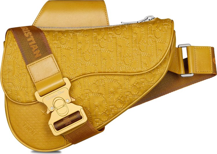 Dior x Stone Island Saddle Bag Yellow