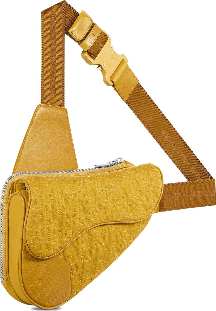 Dior x Stone Island Saddle Bag Yellow