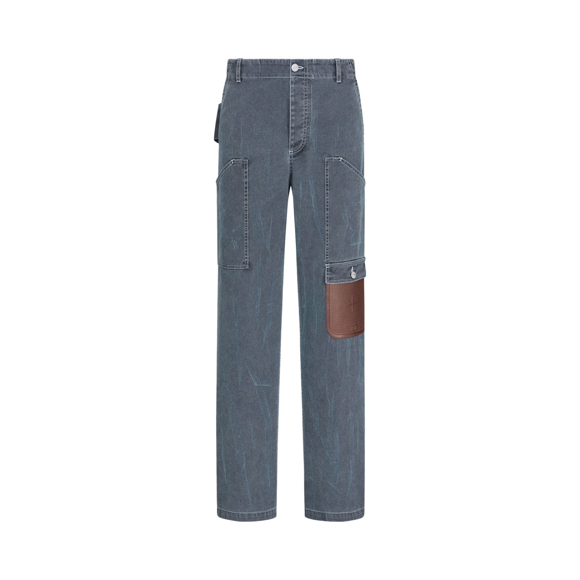 Buy Dior x Stone Island Cargo Jeans 'Grey' - 493D184A385X C887 | GOAT