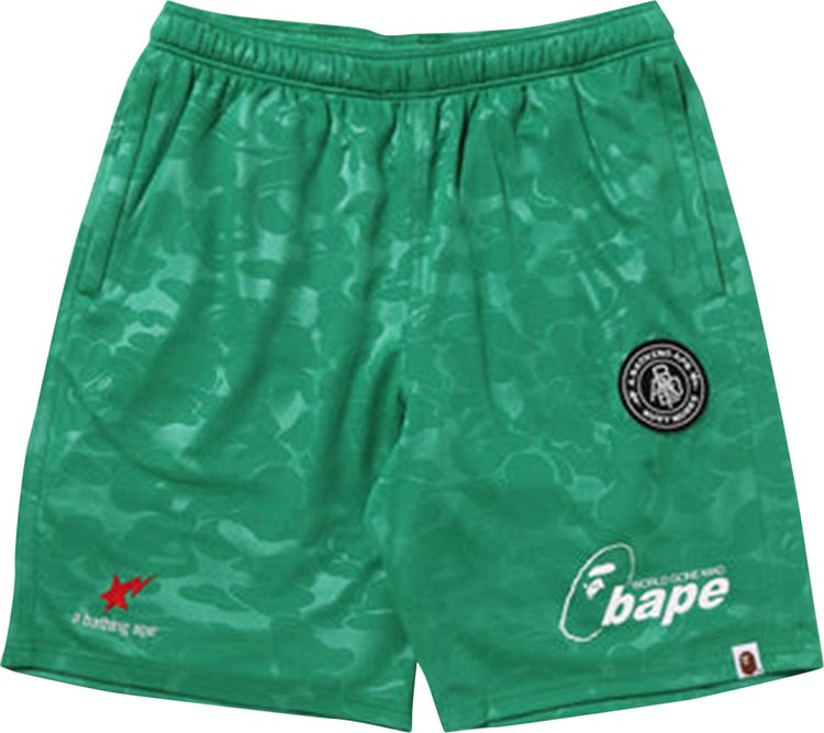 BAPE Soccer Game Shorts Green