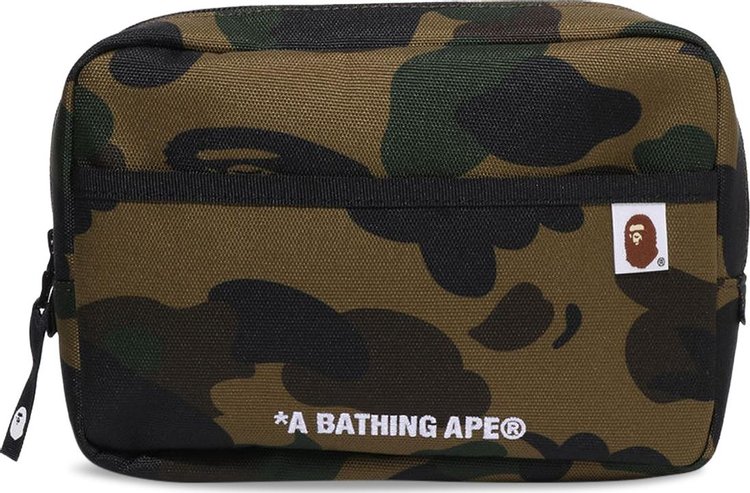 BAPE 1st Camo Cordura Multi Pouch Green