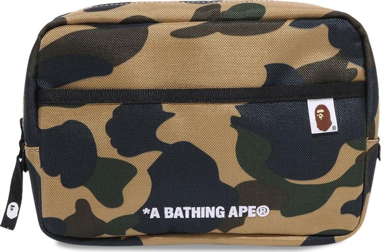 BAPE 1st Camo Cordura Multi Pouch Yellow