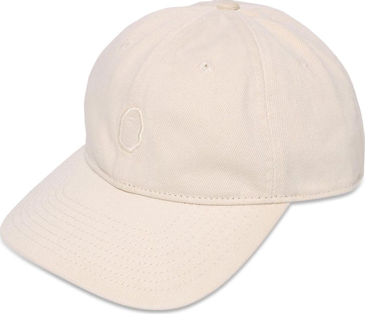 BAPE Garment Dye One Point Cap Beige