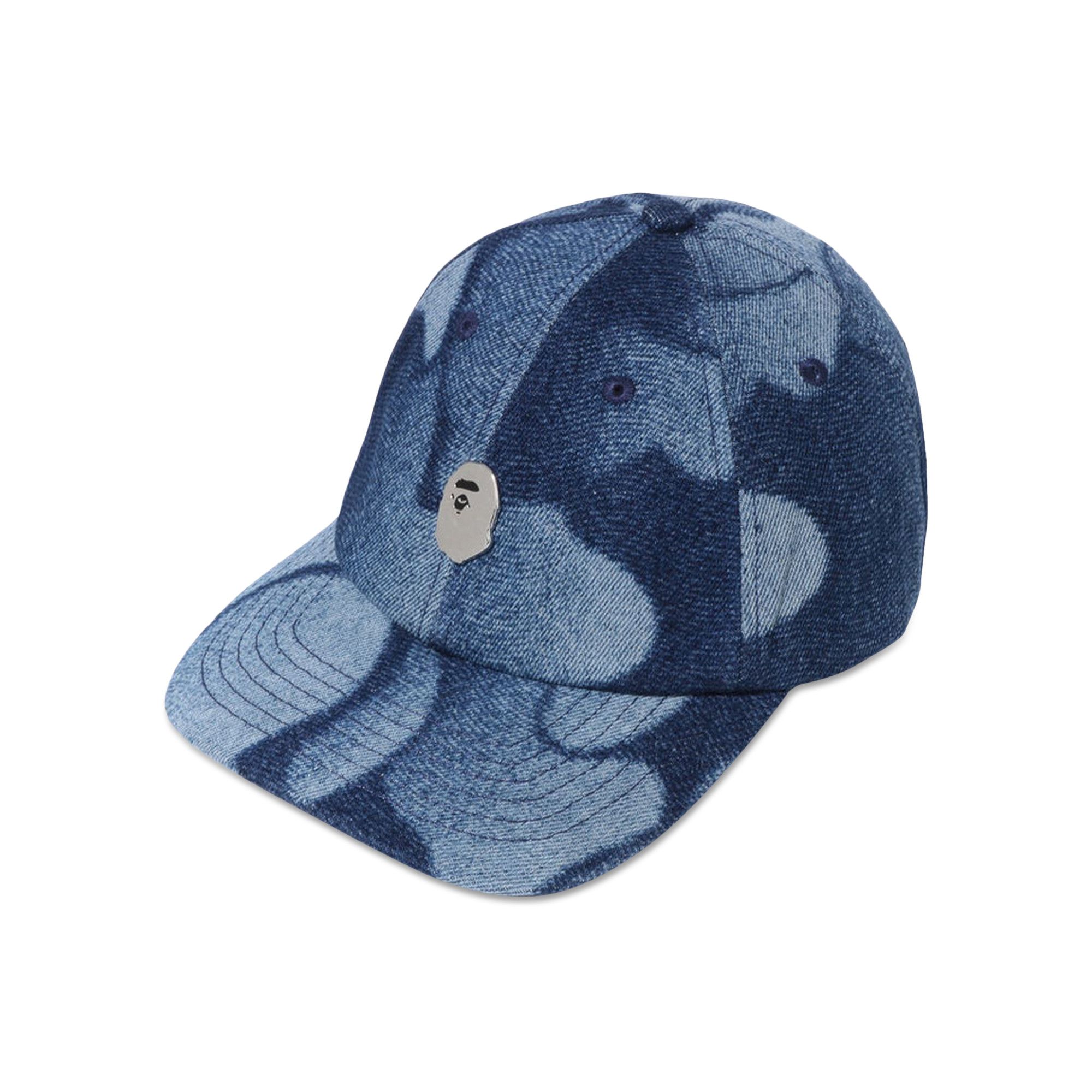 BAPE Rainbow Jacquard Metal Ape Head One Point Logo Pin Cap Multicolor