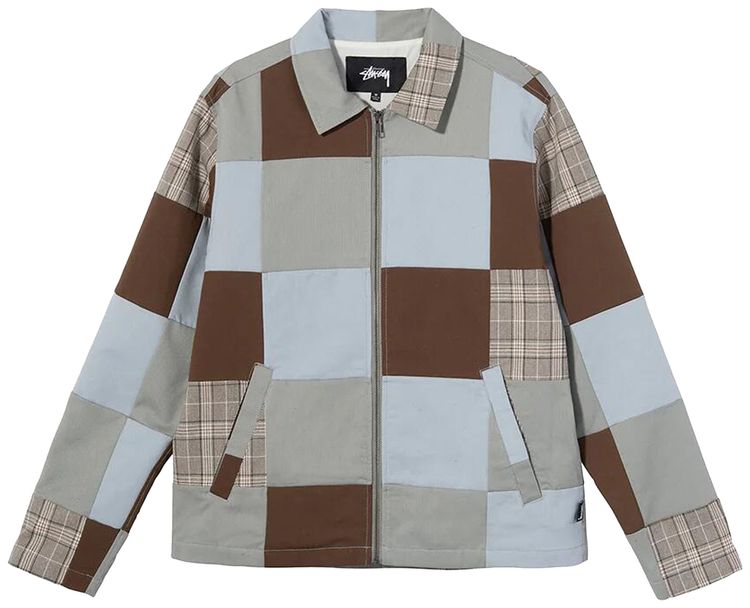 Stussy Patchwork Zip Jacket Multicolor