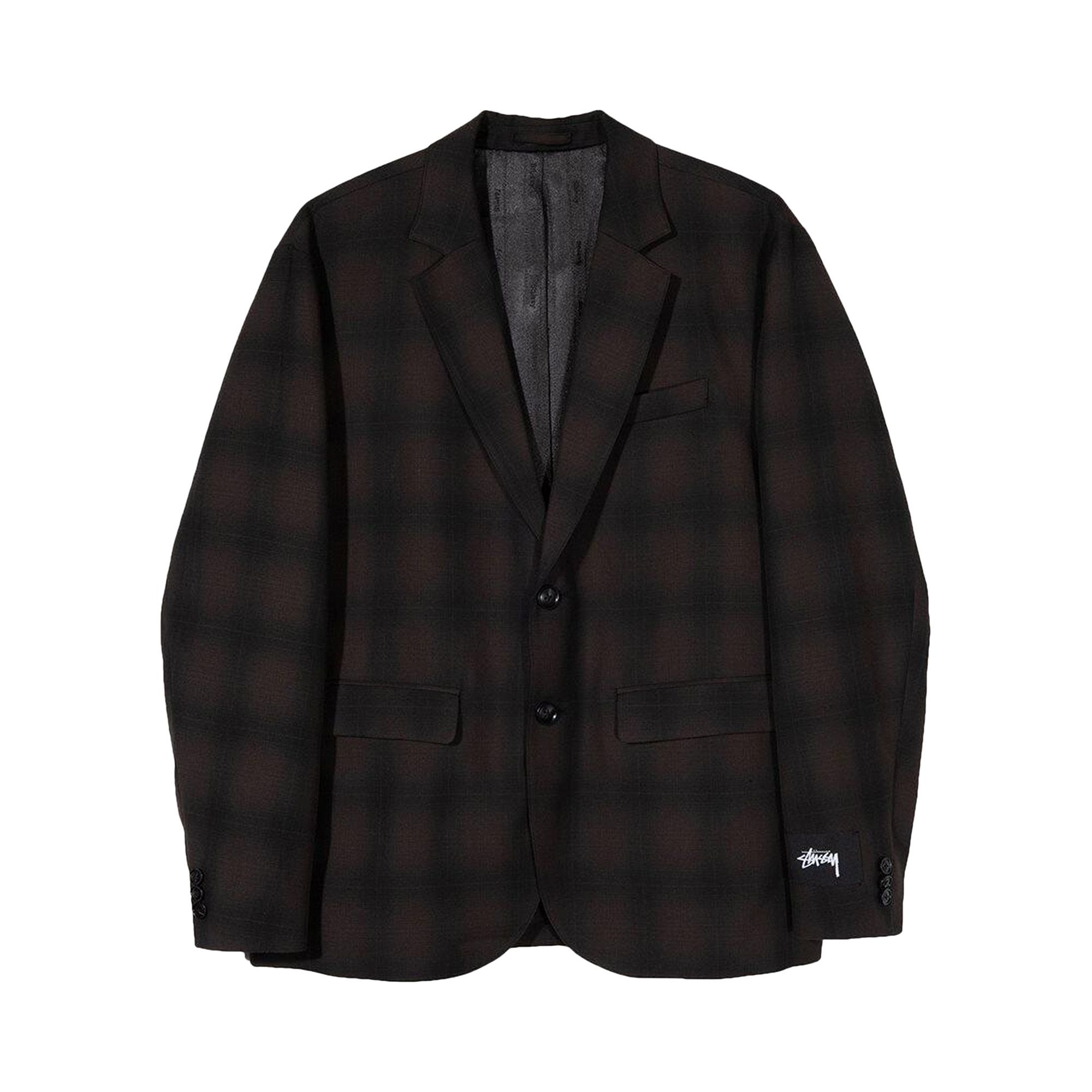 Stussy sport coat plaid clearance