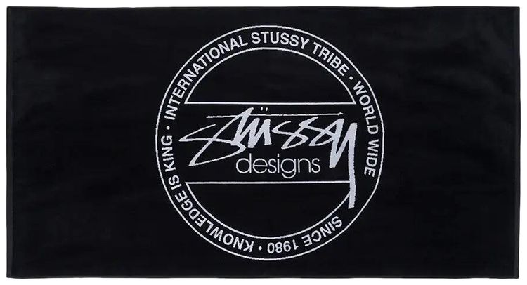 Stussy Dot Jacquard Towel Black
