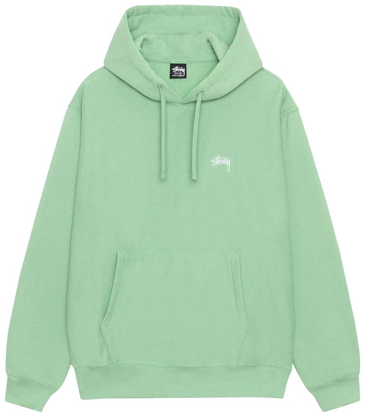 Stussy Stock Logo Hoodie Zephyr Green