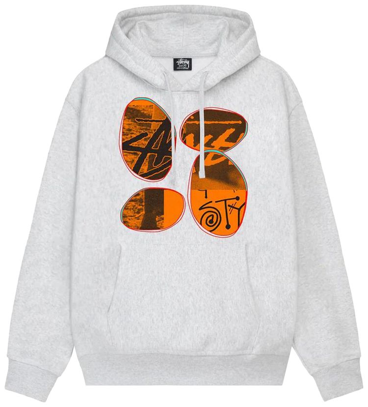 Stussy David Carson Vespa Hoodie Ash Heather