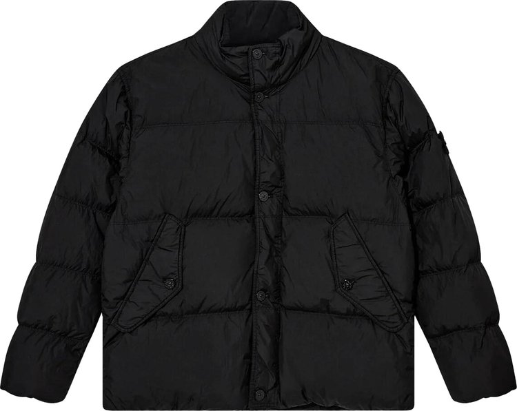 Stone Island Giubbotto Vera Piuma Real Down Jacket Black