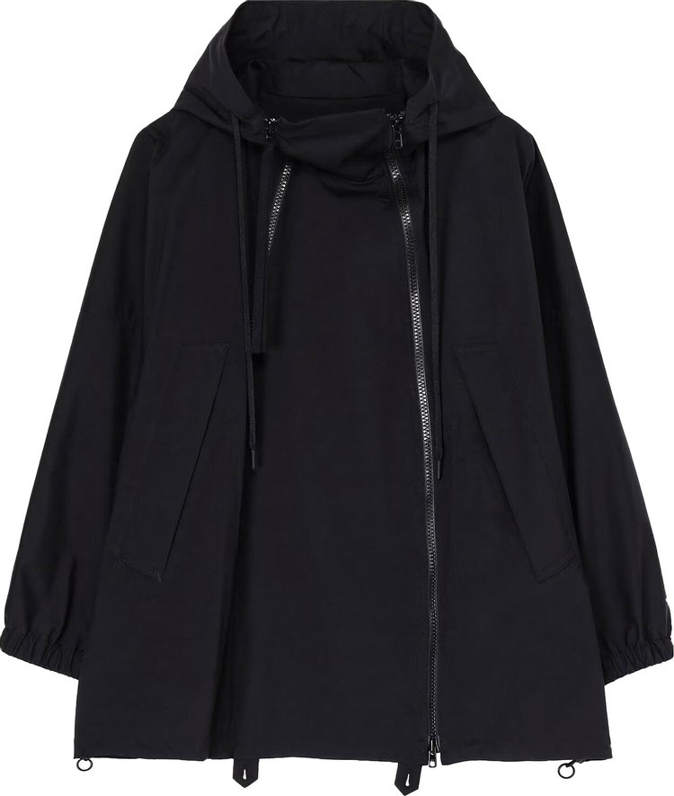 Yohji Yamamoto Regulation Double Zip Hoodie Black