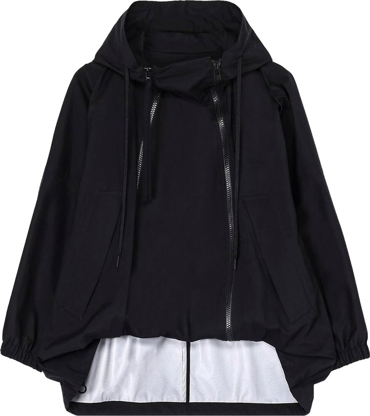 Yohji Yamamoto Regulation Double Zip Hoodie Black