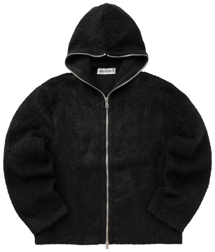 Our Legacy Full Zip Hoodie Black