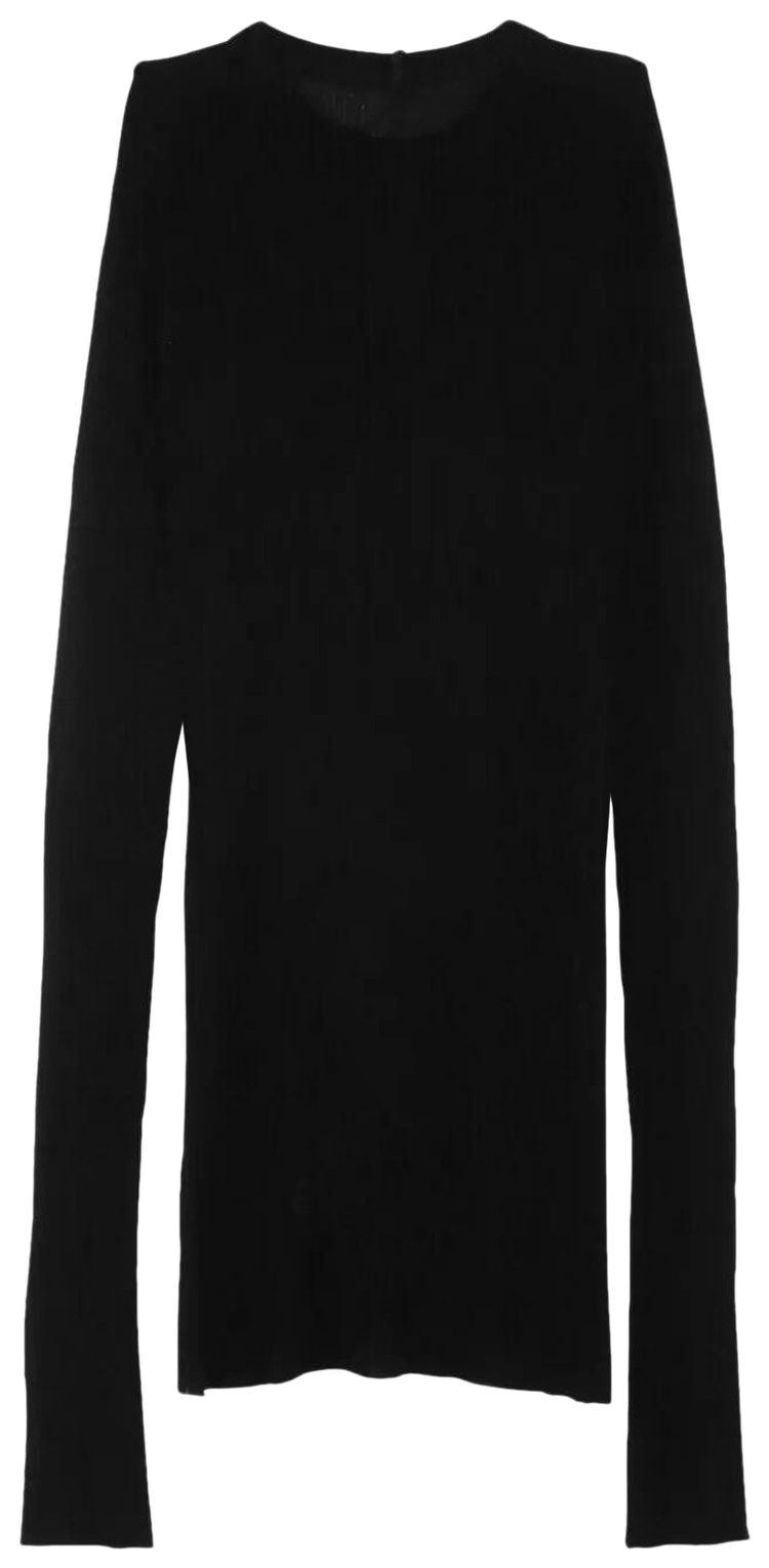 RIBBED LONG SLEEVE TOP - OAT