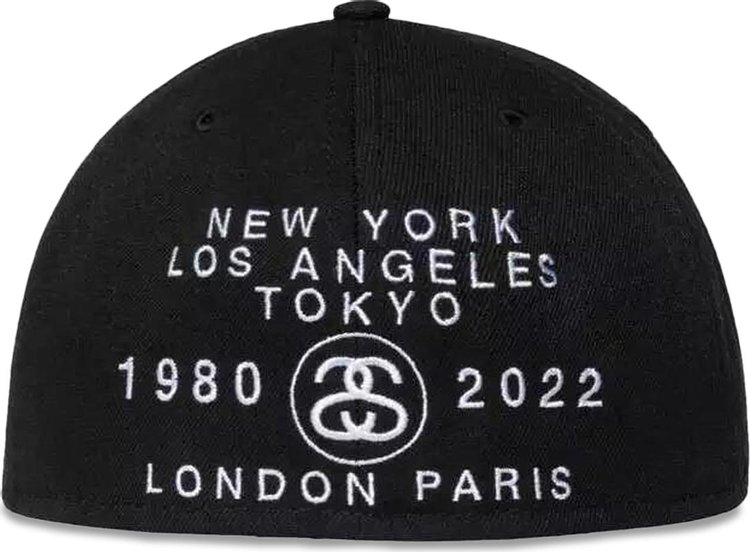 Stussy World Tour New Era Cap Black