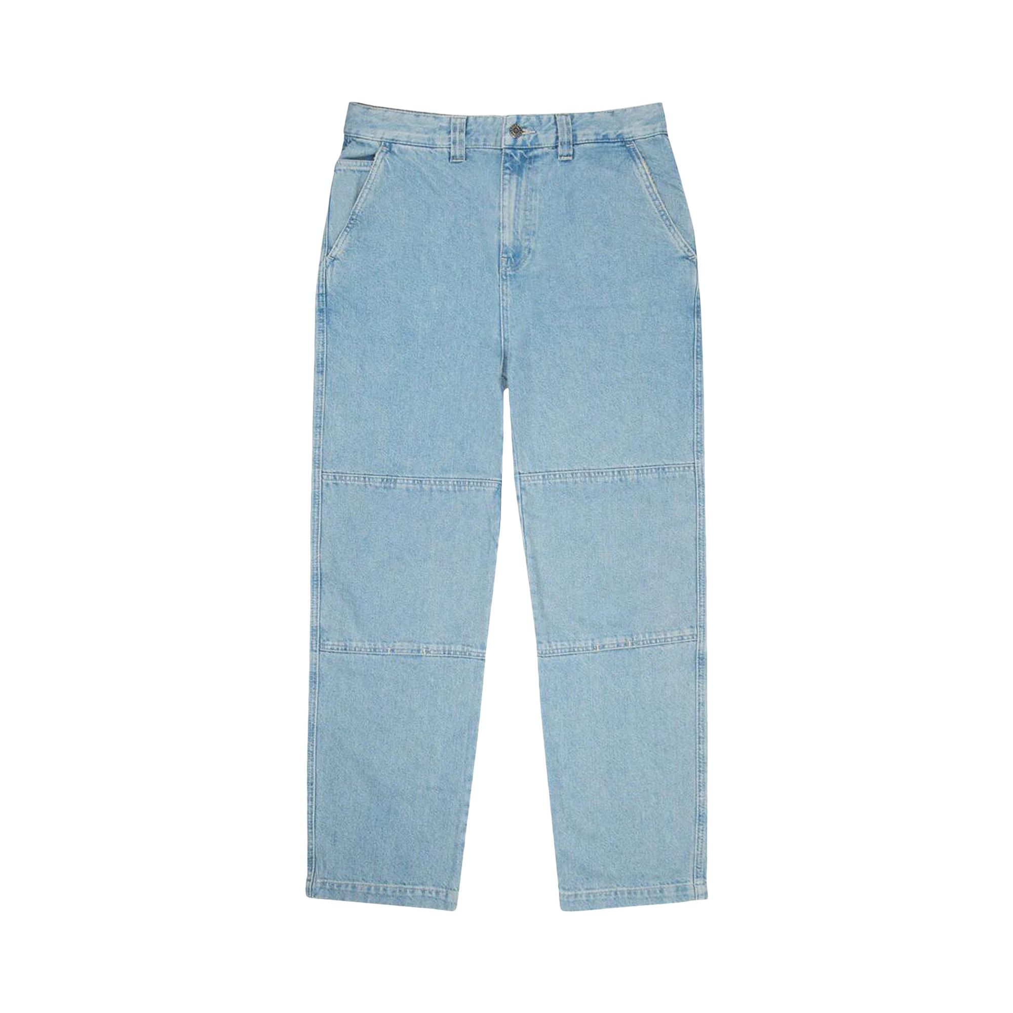 Buy Stussy Denim Double Knee Pant 'Stone Wash' - 116500 STON | GOAT