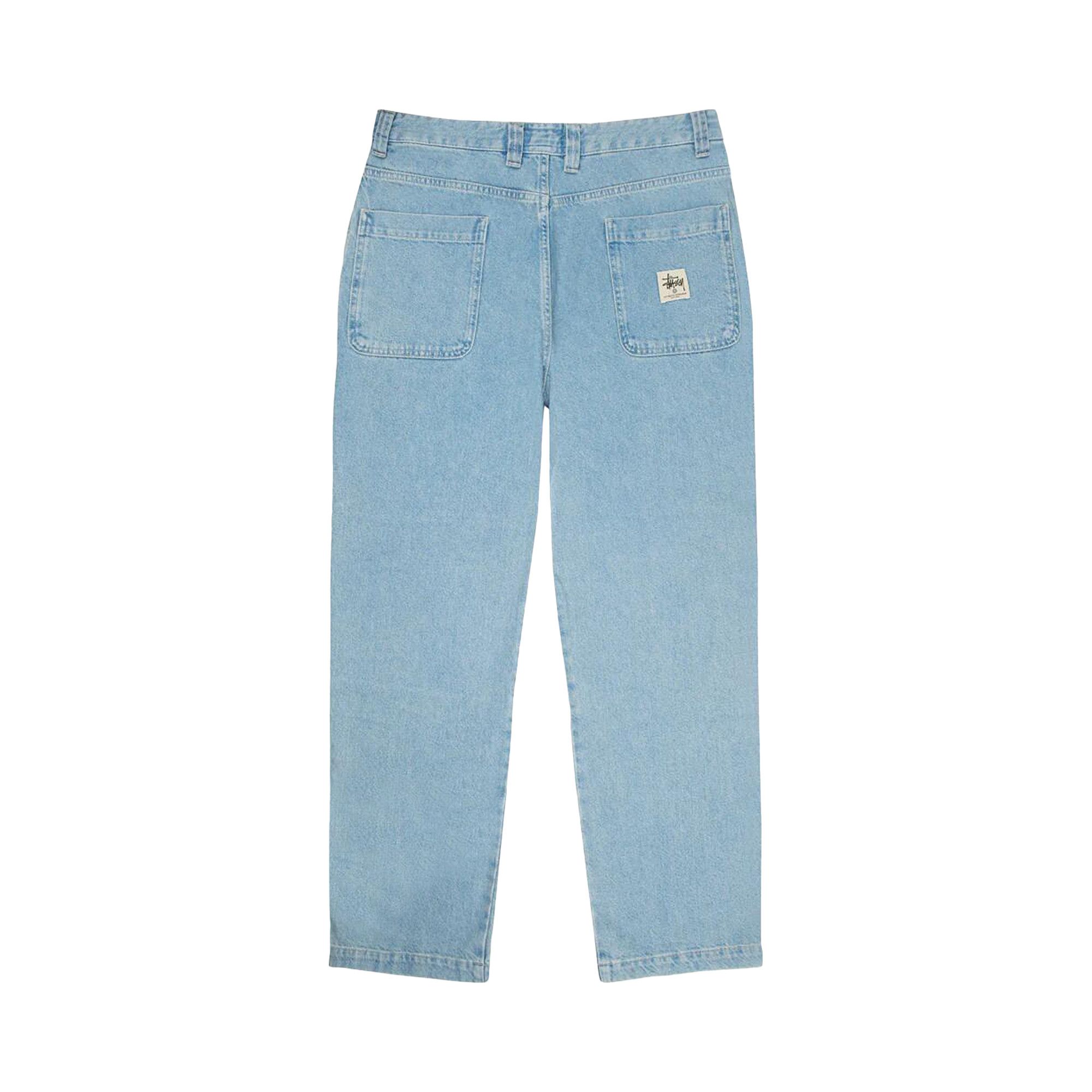Buy Stussy Denim Double Knee Pant 'Stone Wash' - 116500 STON | GOAT