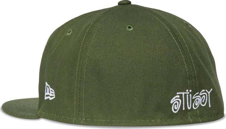 Stussy Wish You Were Here New Era Cap Army